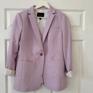 Banana Republic Long and Lean-Fit Birdseye Blazer Size 4